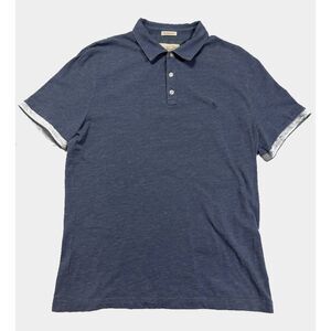 Original Penguin Heritage Slim Fit Polo Shirt Heather Blue Men's L